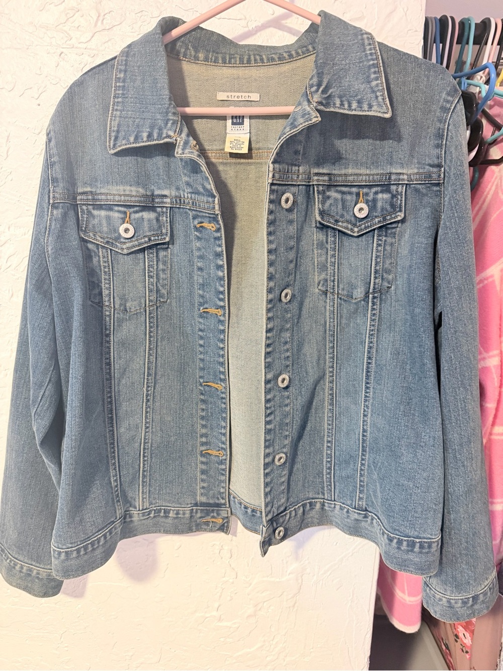 FITS LIKE AN XL : GAP Light Blue Denim Jean Jacket